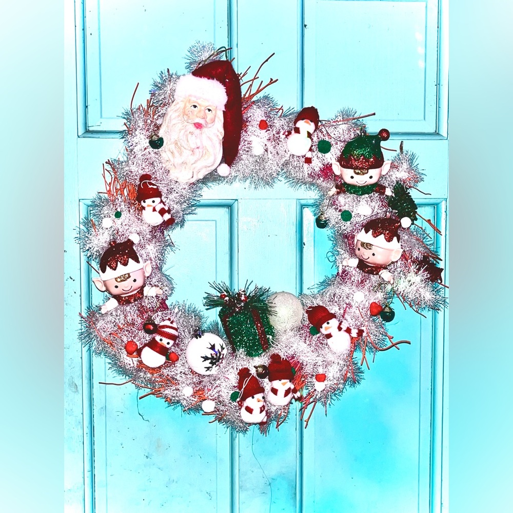 Santa Christmas Wreath